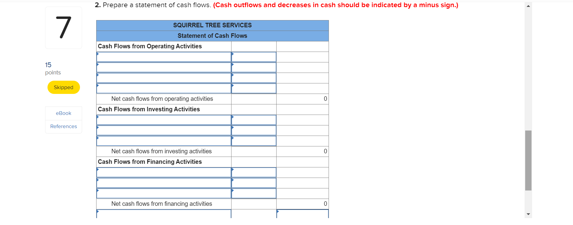 and Stockholders Equity Cash $ 8,900 Accounts payable $ 13,300 Supplies 3,000
