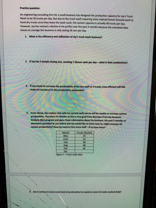  Practice question: An engineering consulting firm for a small business has