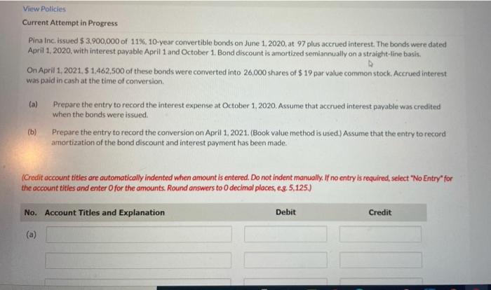  View Policies Current Attempt in Progress Pina Inc. issued $ 3.900,000