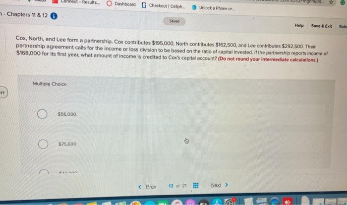 solve this please Connect - Results Dashboard Checkout Celph Unlock a Phone