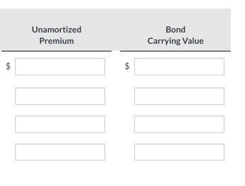 interest on January 1. The company uses straight-line amortization on bond premiums