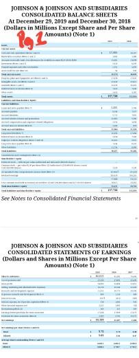 statements (Part II, Item 8) and preform the following calculations and analysis: