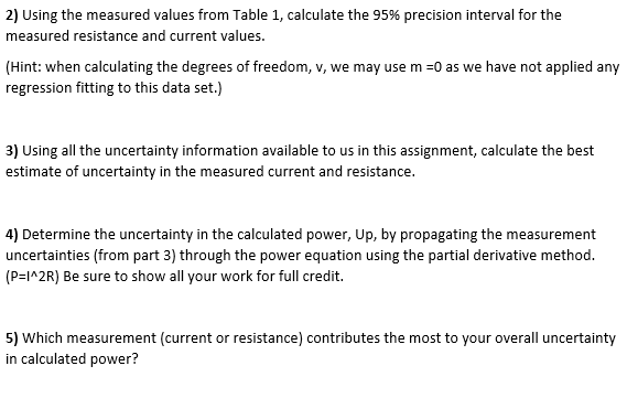 I'm looking for in the book 10 measurements were taken and the