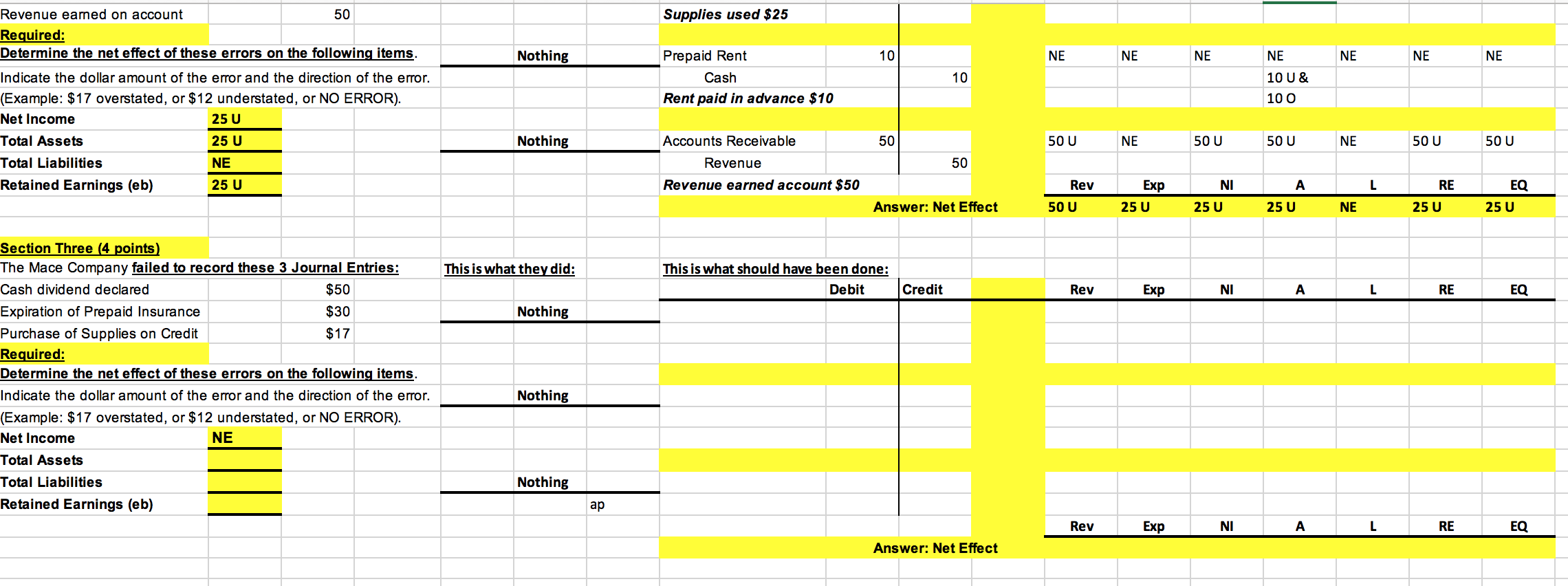 Below is an example and then the actual assignment. We use the