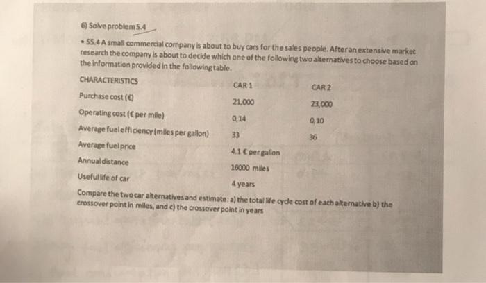 in using the cars in city traffic. Estimate the total life cycle