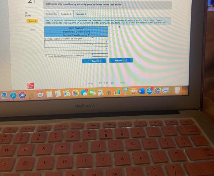 question 21 #2 Complete this question by entering your answers in the