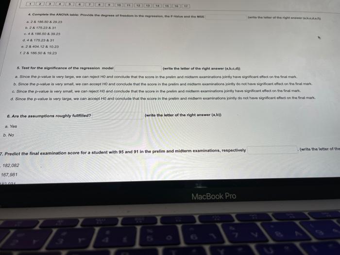 SE Coel T.Value VIF Constant 13.52 8.17 165 0.112 X1 0433 0.150