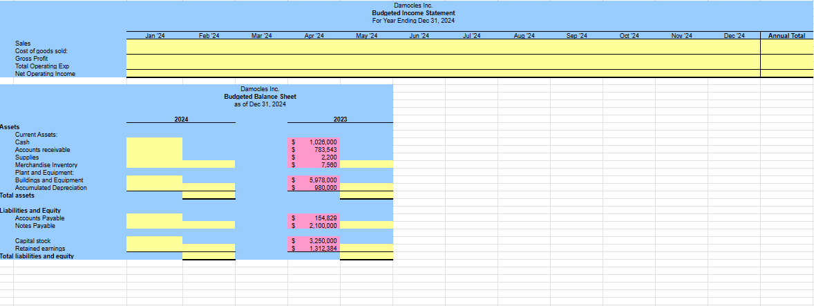 the program exclusively for Damocles Inc.; Therefore, they have no manufacturing related