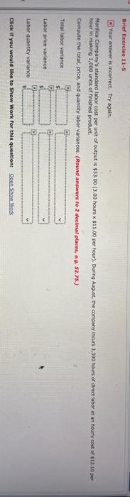  Brief Exercise 11-5 Your answer is incorrect. Try again. Mordica Company's