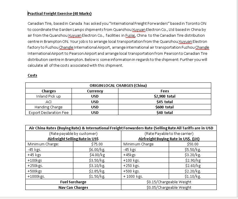 This is everything I got from the question, Please help me