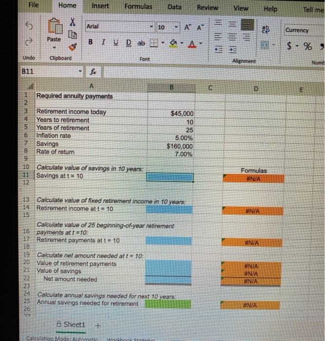 annuity payments Your father is 50 years old and will retire in