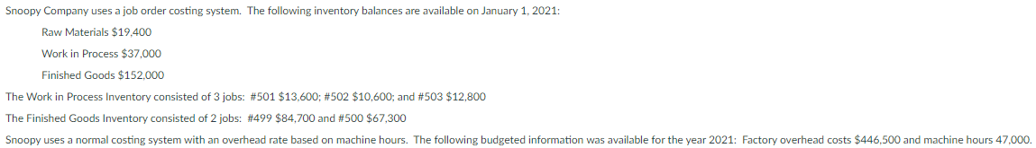  - Using the information prepare a manufacturing statement. - Using the