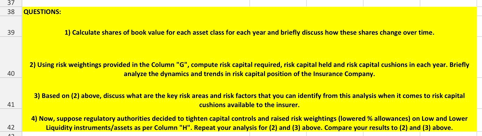5 Insurance company assets balance sheet DATA: Company accounting year starts January