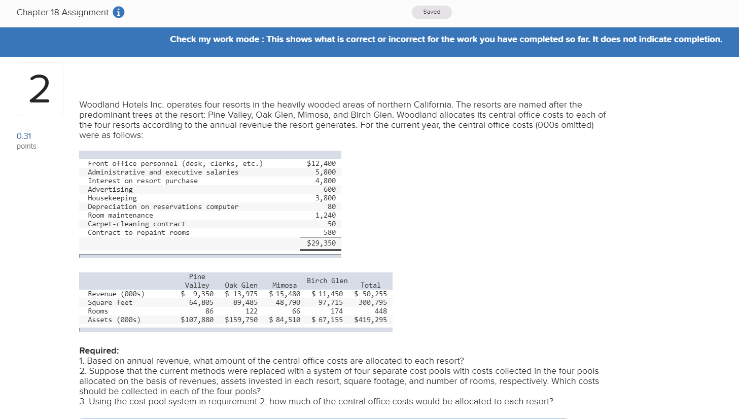 please complete part 2 AND part3, with a correct answer, thanks. Chapter