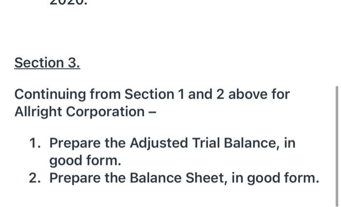  i already have section one and two done need help with