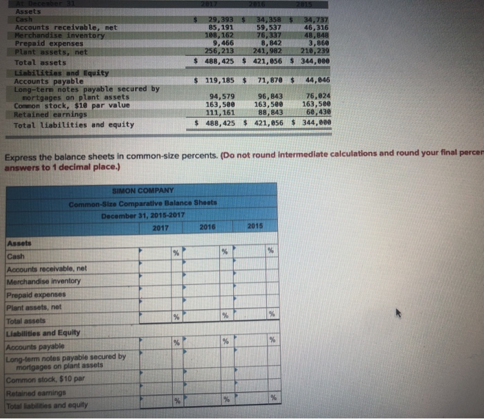need explanations how to do this task 2015 $ 29,393 85, 191