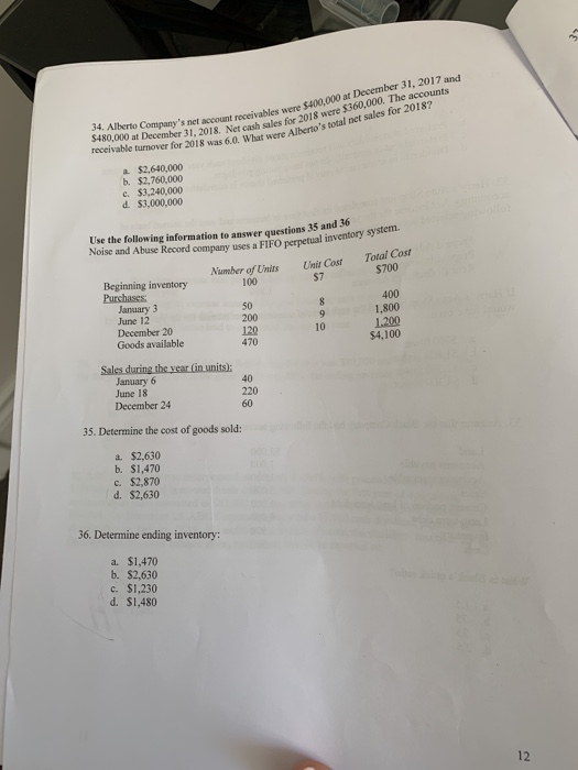  hi there can you please explain and answer questions 34-40 34.
