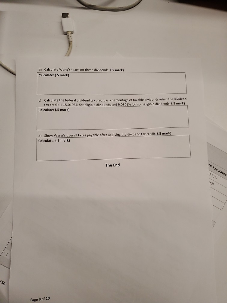 mark) Mini-Case D: (1.5 marks-.5 marks each) We are February 13, 2020.