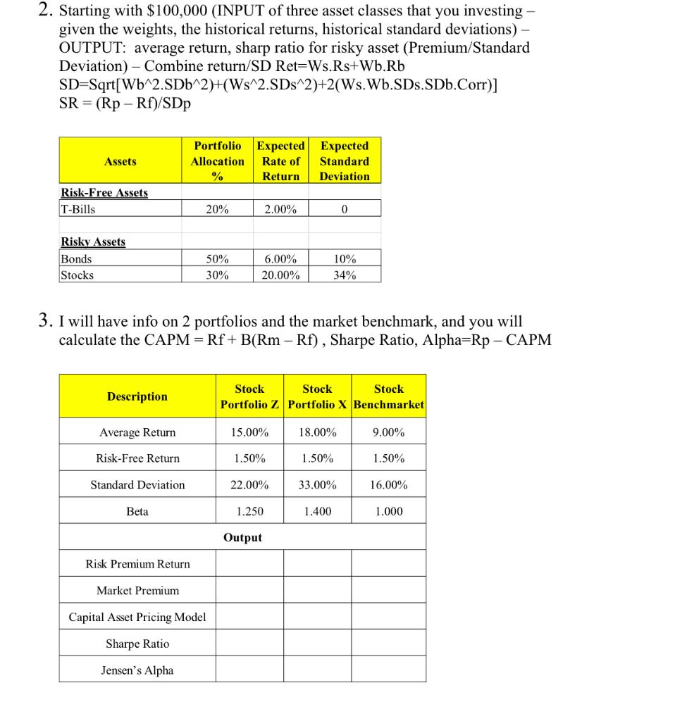 Can you please explain using excel. Please show how I would