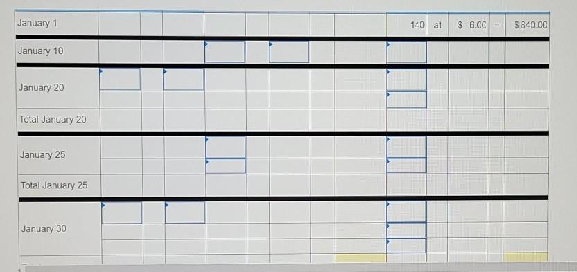 The Company uses a perpetual inventory system. For specific identification, ending Inventory
