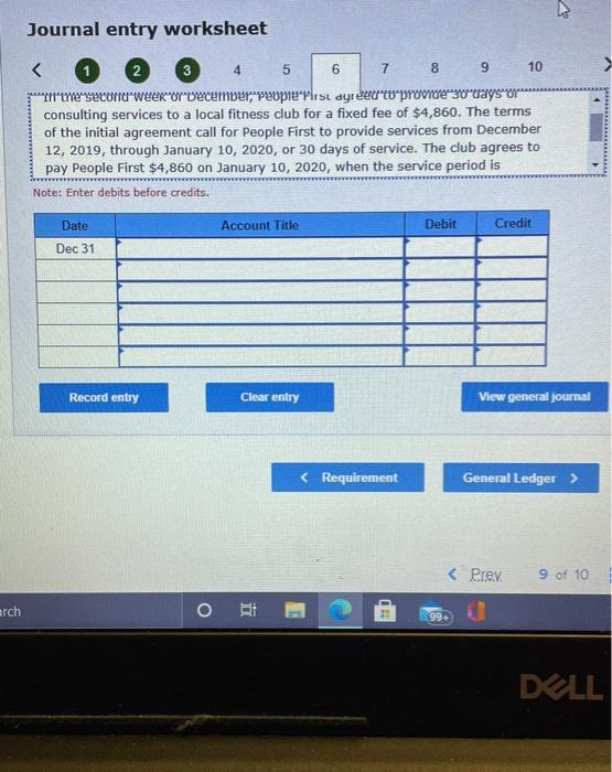  Journal entry worksheet 5 10 . View transaction list Journal entry