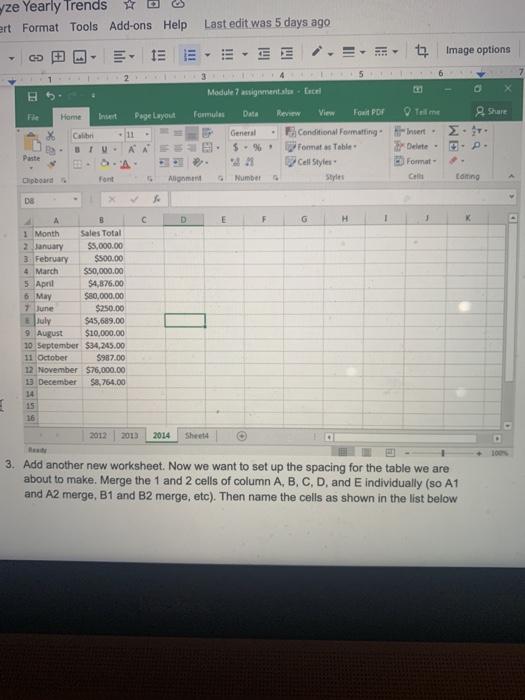  how do make the coulmn look like that ? ze Yearly