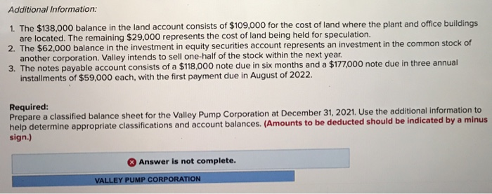 following are the ending balances of accounts at December 31, 2021, for