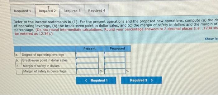 for last month is given below 83,000 to R) Variable expenses Contribution