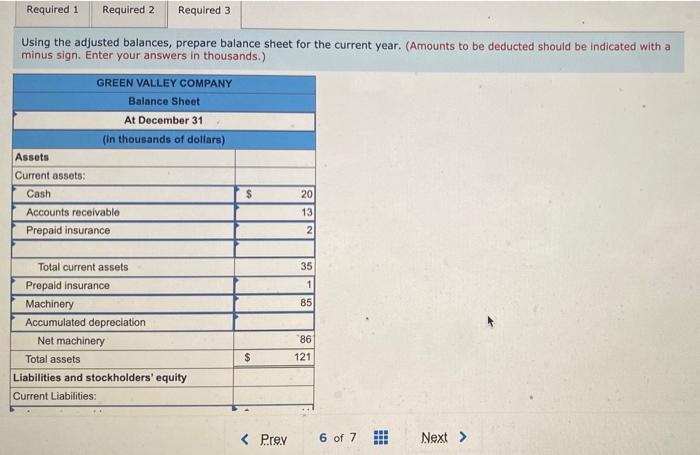  Required 1 Required 2 Required 3 Using the adjusted balances, prepare