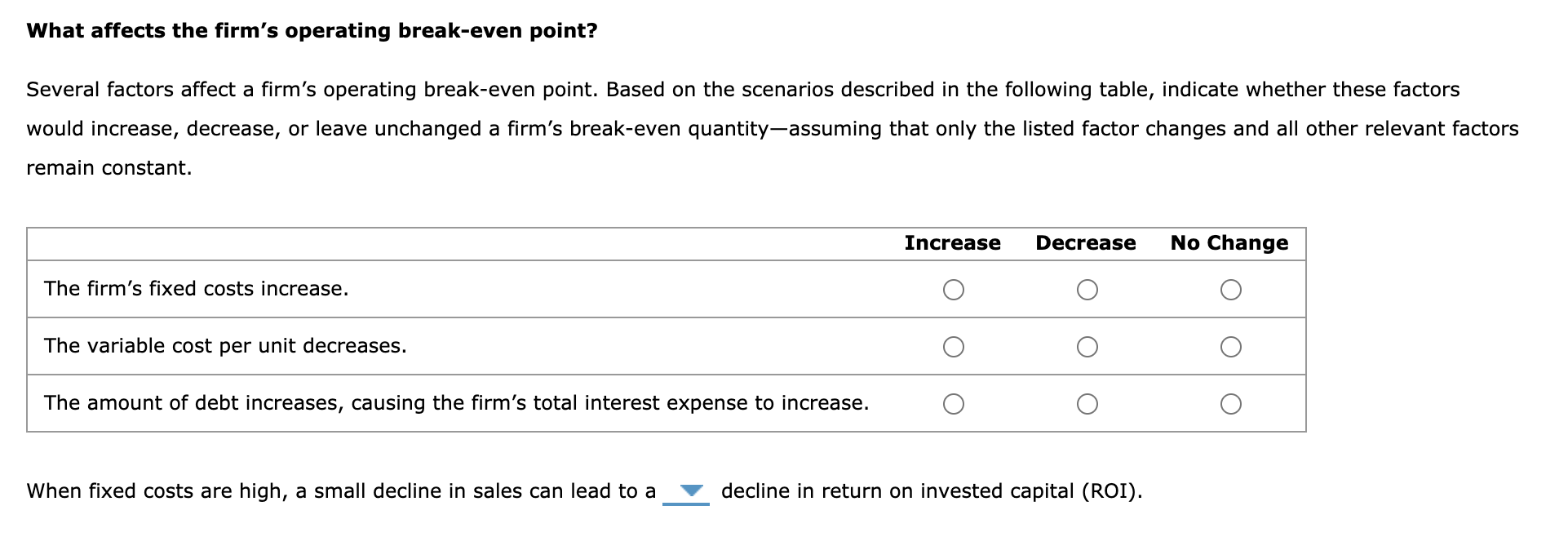 341,333 b) 97,314 c) 485,830 d) 304,105 When fixed costs are high,