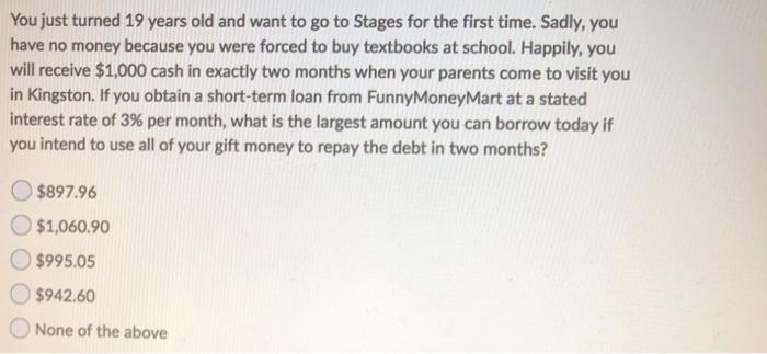 until five years from today. What is the present value of these
