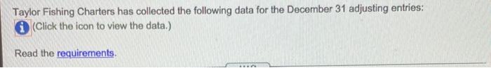 at the end of the year. 2. IfTaylor had not recorded the