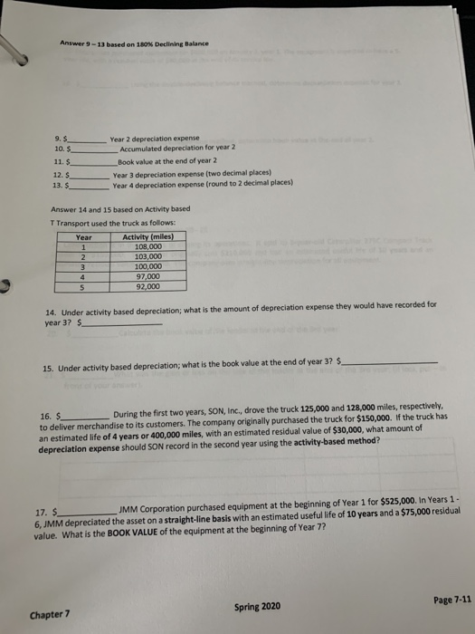 due Use the following to answer questions 1-4 TR Company purchased land