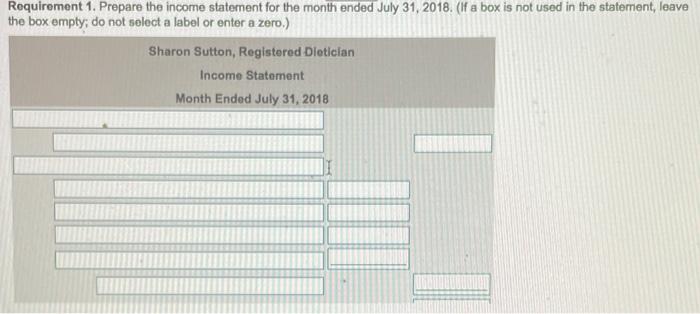 2018. 4. Calculate the debt ratio as of July 31, 2018. Data