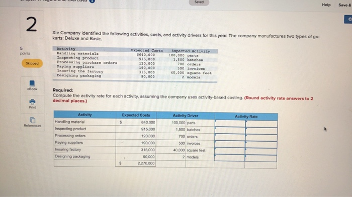 question 2: algorithmic excercises Seved Help Save & CI 2 Xle Company