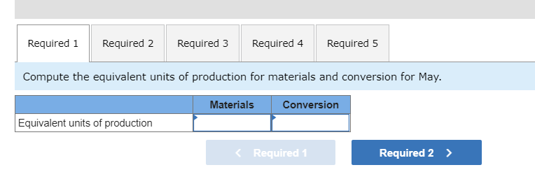 Products, Inc., uses the weighted average method in its process costing system.