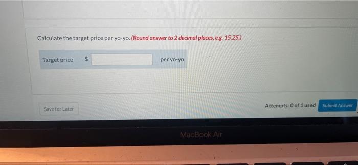 sells yo-yos. It is currently planning to launch a new glow-in-the-dark model.
