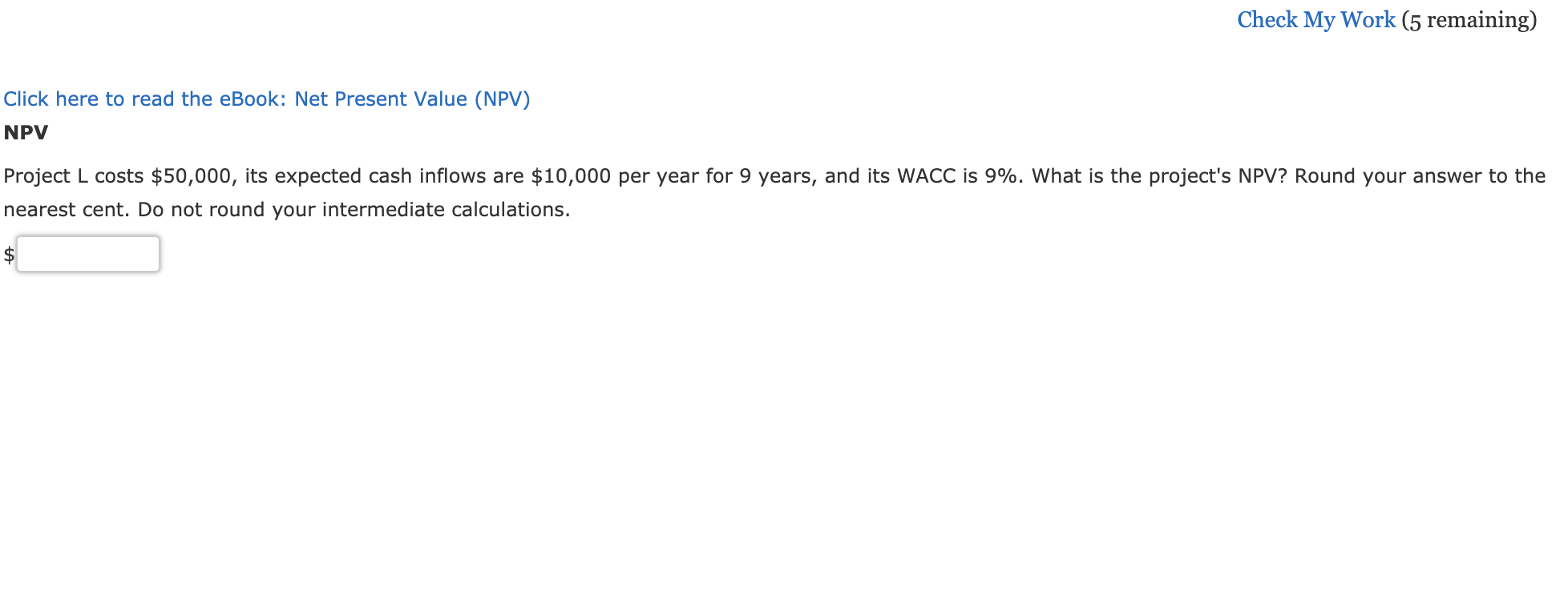  Check My Work (5 remaining) Click here to read the eBook: