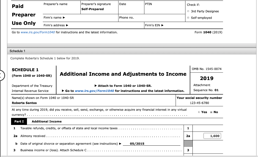 Security number is 111-11-1112, and June's is 123-45-6788. Roberta has never owned