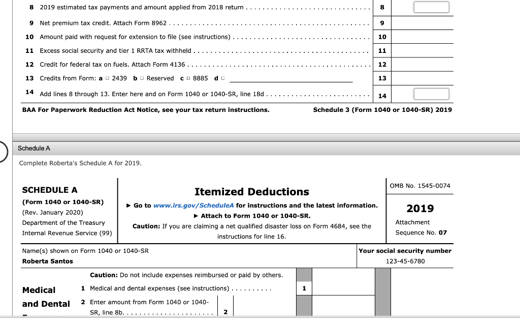 salary from ABC Advertising of $80,000 in 2019. Her employer withheld $9,000