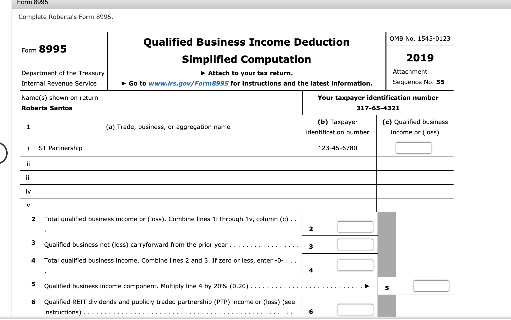 2015, for $8,000. An examination of Roberta's records reveals that she received
