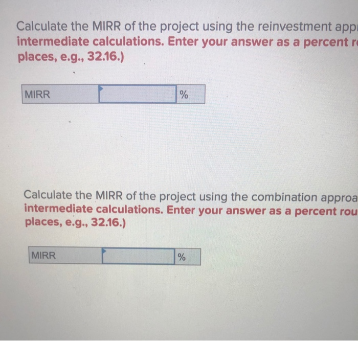 of 13 percent and a reinvestment rate of 6 percer all of