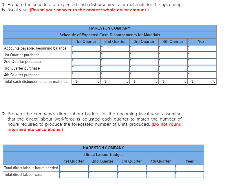 CC7, 8) The production department of Hareston Company has submitted the following