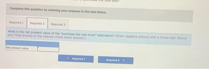 The truck is worn out and must be either overhauled or replaced