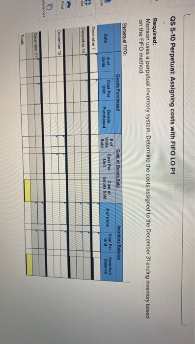 Trey Monson starts a merchandising business on December 1 and enters into