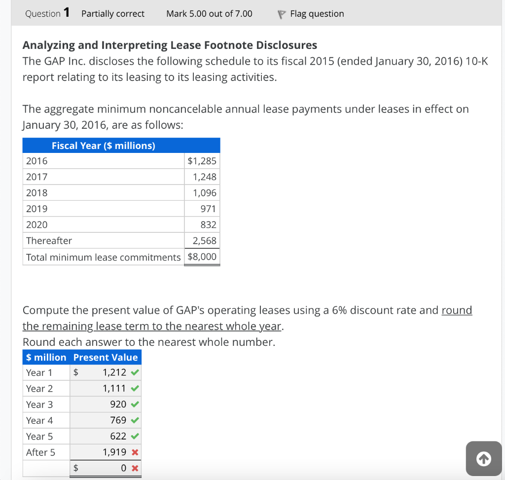 Can you please help with After 5? Question Partially correct Mark 5.00