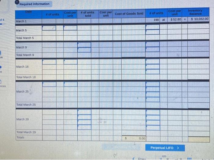 LO P3 [The following information applies to the questions displayed below) Warnerwoods