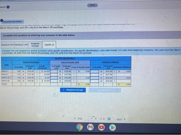 Sales Totals 138 units $62.80 per unit 240 units: 0 $64.80 per