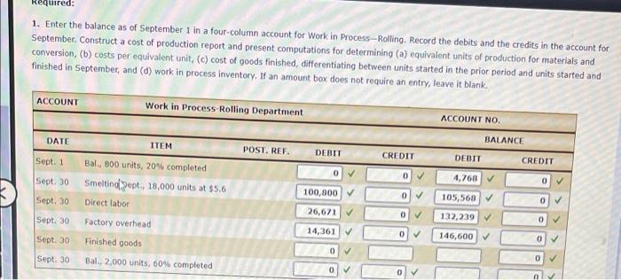 Two Months: Cost of Production Reports Pittsburgh Aluminum Company uses a process