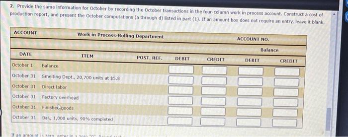 the beginning of the rolling process. The inventory of Work in Process